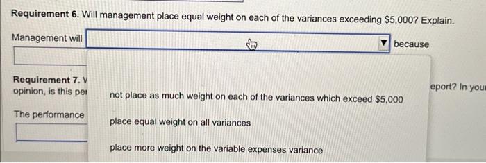 account as a positive number and select whether the variance is favorable