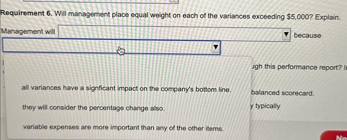 or unfavorable. Enter the variance percent as a percentage rounded to two