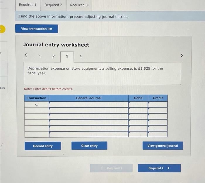 It categorizes the following accounts as selling expenses: Depreciation Expense-Store Equipment, Sales