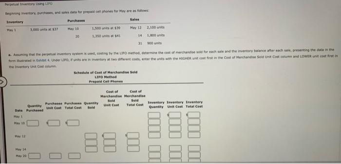 Please explain steps Perpetual Inventory Using LIFO Beginning inventory, purchases, and sales