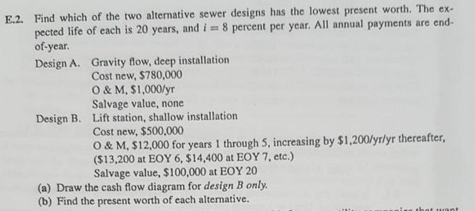 please solve with formulas like (F/P, 5% , n) not with the