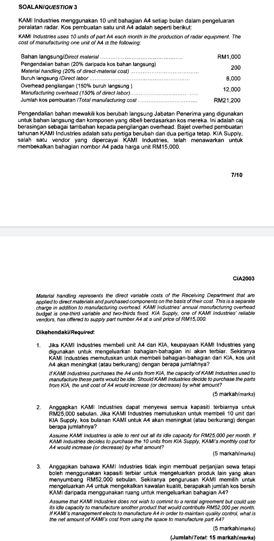 Can you help me answer this question please? It is from accounting