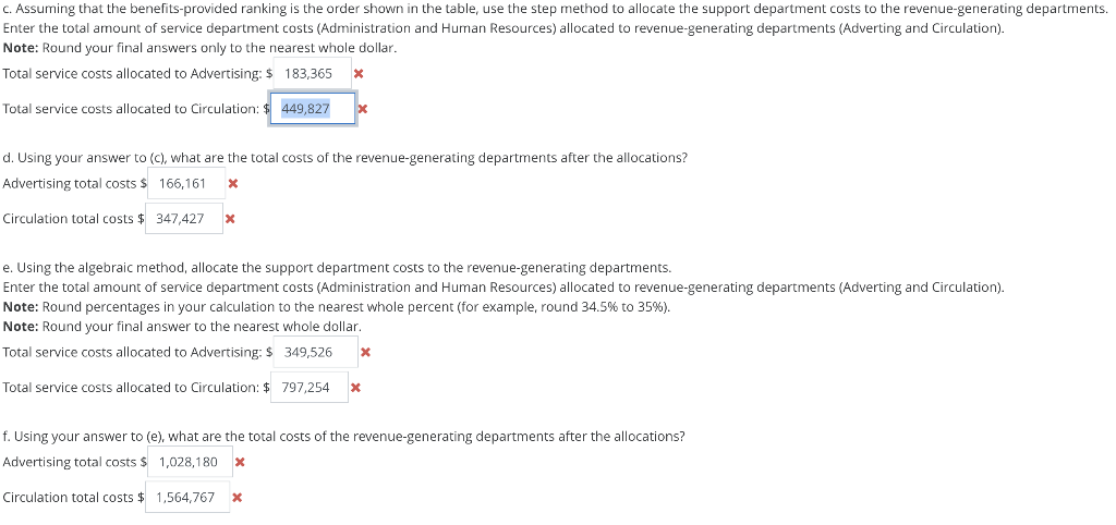 allocate costs of the paper's two support departments (administration and human resources)