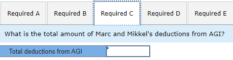 ? D ) Marc and Mikkel's taxable income? E ) Marc and