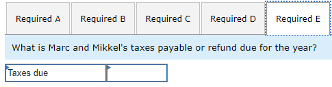 information [The following information applies to the questions displayed below.] Marc and