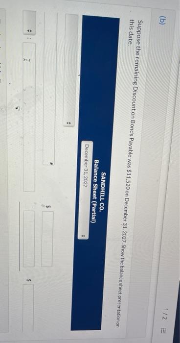 15-year, 6% bonds at 96 1/2 (b) Suppose the remaining Discount on