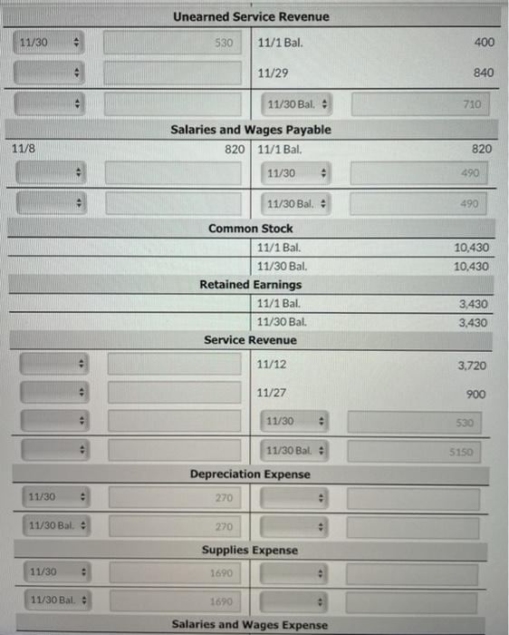 (Post entries in the order of journal entries passed in the previous