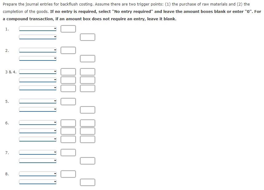 entries? 3 Choices: ([Entries 6 and 7 are replaced in req 1.]