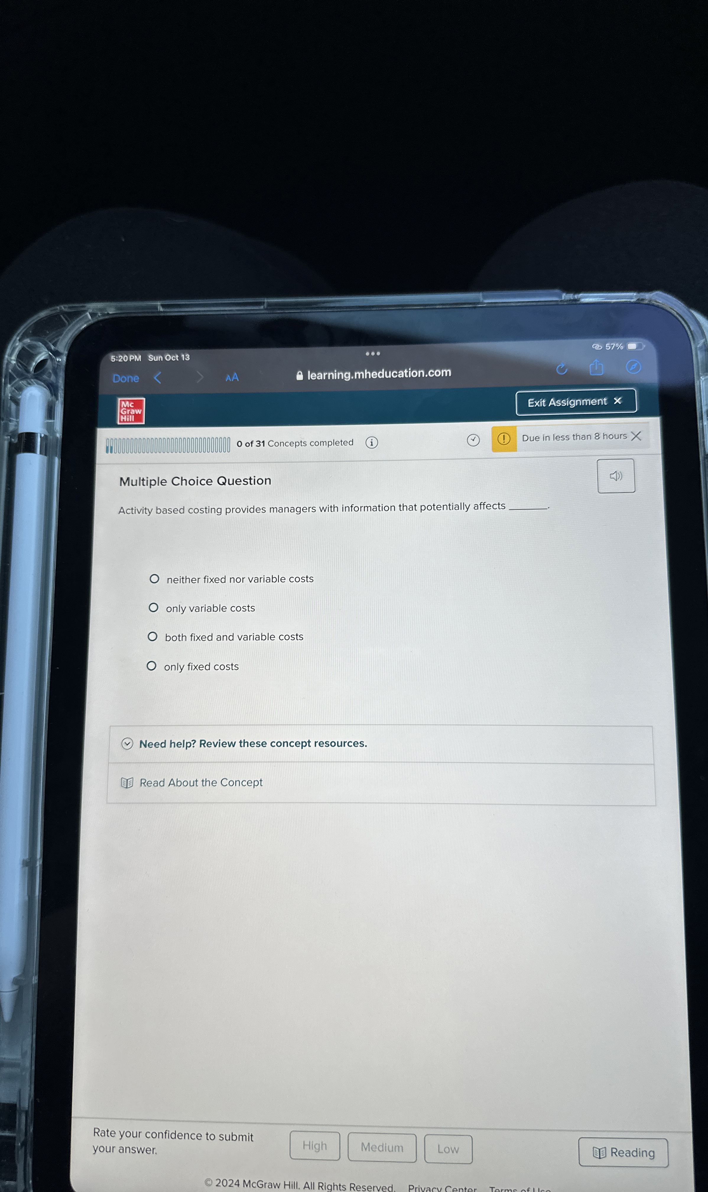  Multiple Choice Question Activity based costing provides managers with information that