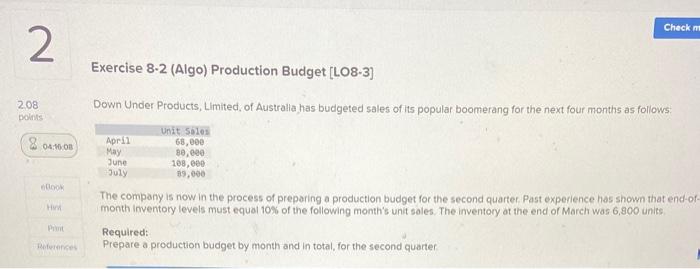 is very popular as a Mother's Day gift. Thus, peak sales occur