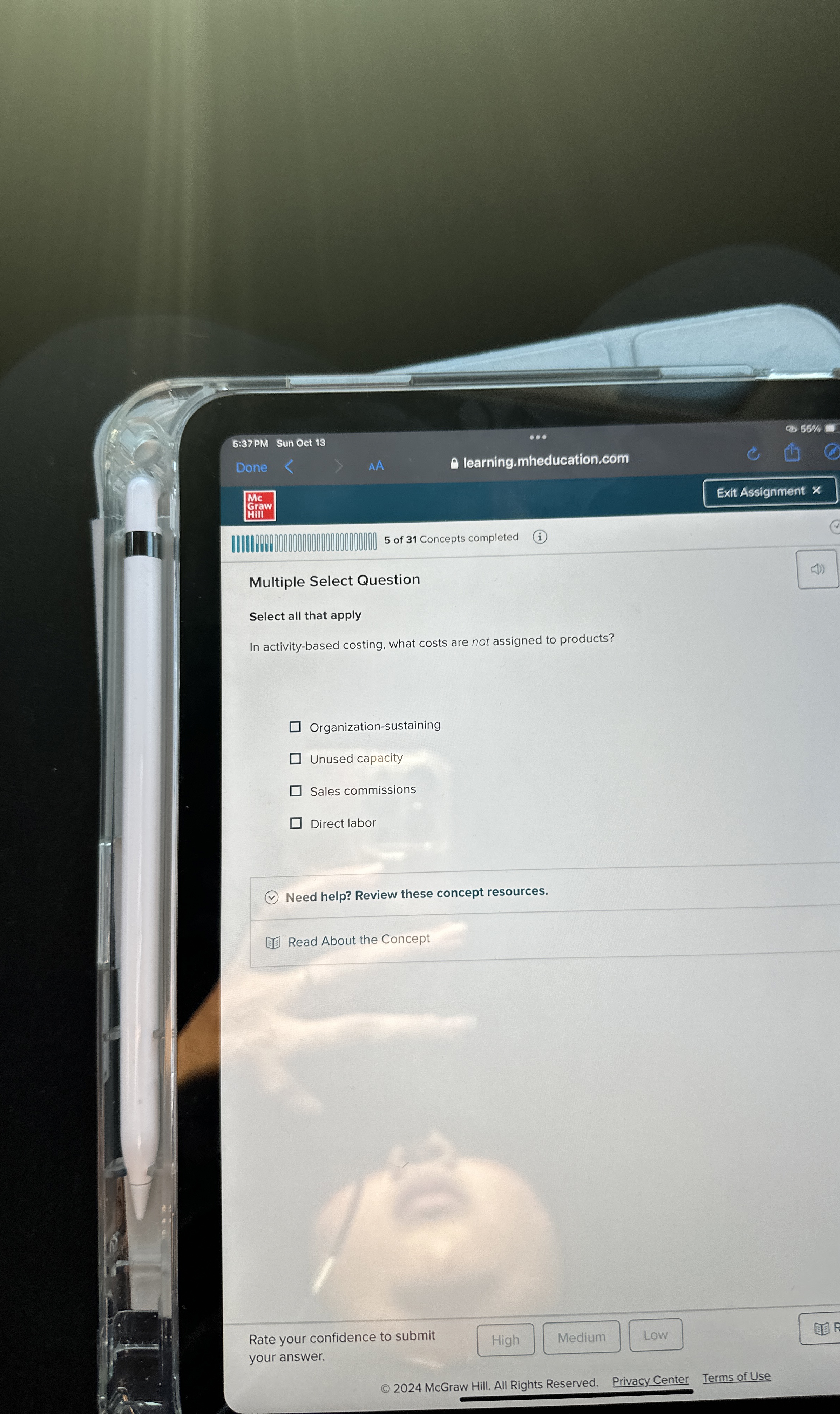  Multiple Select Question Select all that apply In activity-based costing, what