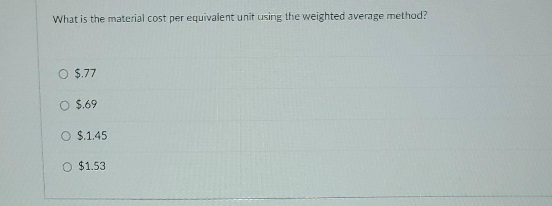 process costing system. Machining is the the first process. They add all