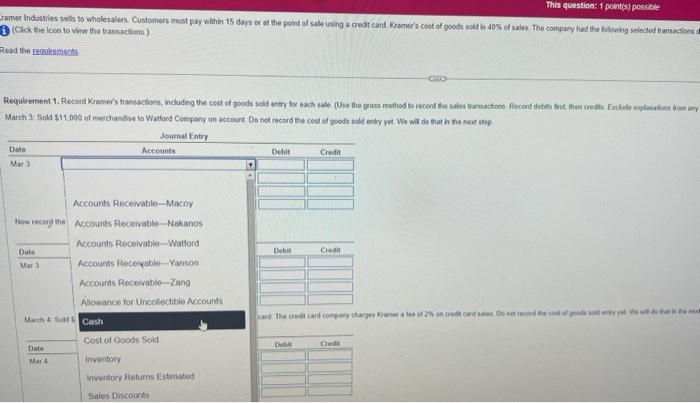 biliw the trantnctions) Read the geopirements e icon to view the transactions.)