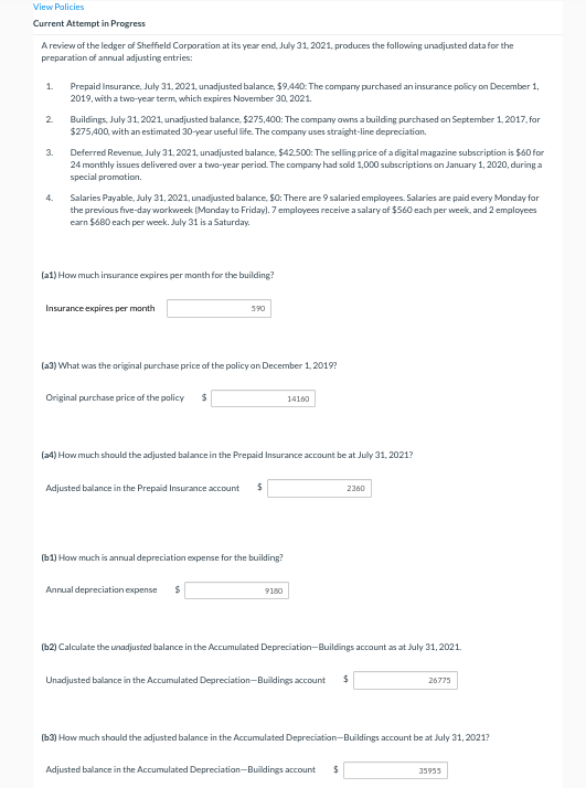 With the given information, solve for (e). Current Attempt in Progress A