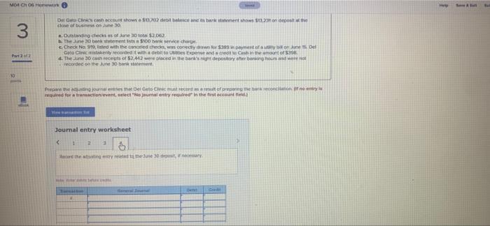 depth cose of business on June 30 a. Outstanding checks as of