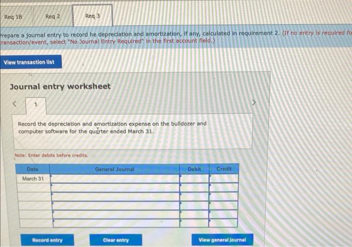 on the bulldozer at a cost of $28,608, purchased on account. The