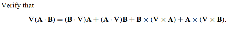 Verify that (AB)=(B)A+(A)B+B(A)+A(B)