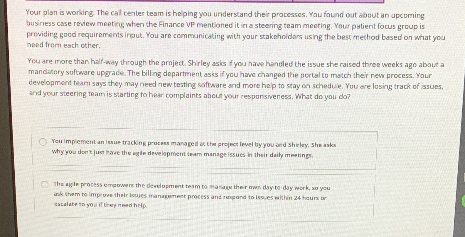 Your plan is working. The call center team is helping you understand