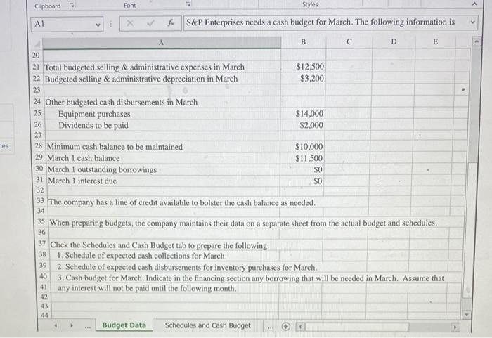 first three months of the year. The Controller has asked you to