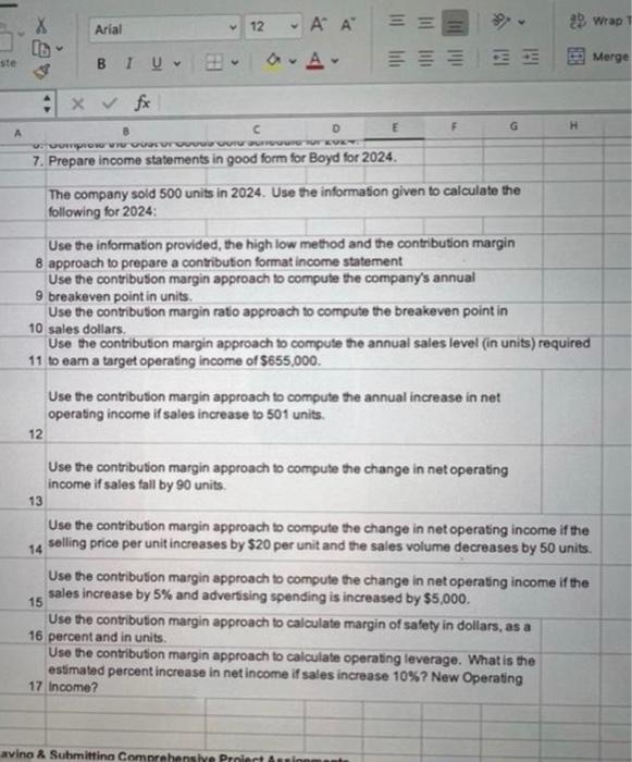 help please show formula's and steps . can not figure out trying