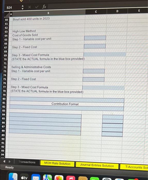 AA- x fx A D E merr Vorwurm Y 7. Prepare income