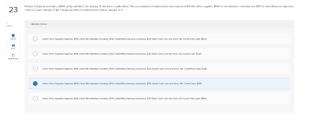 here is a cash overage o* 54 . The joumen entry