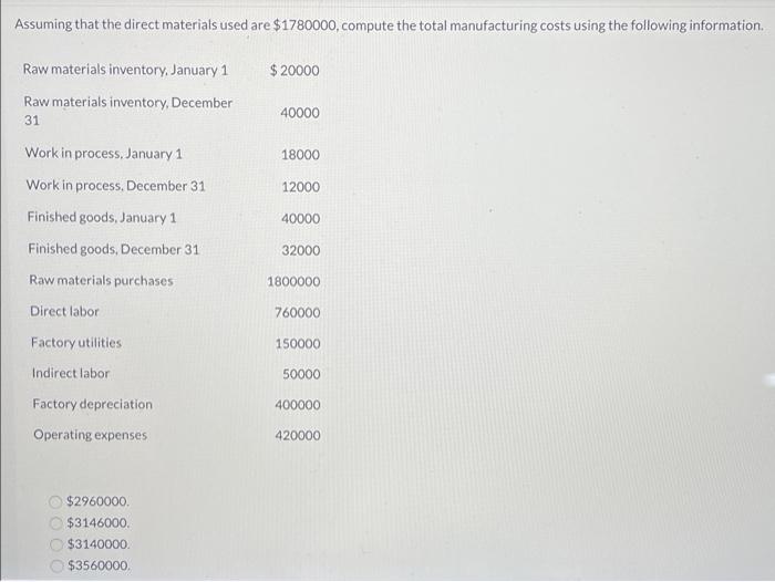 give a like! Marigold Corp.reported the following year-end information: beginning work in