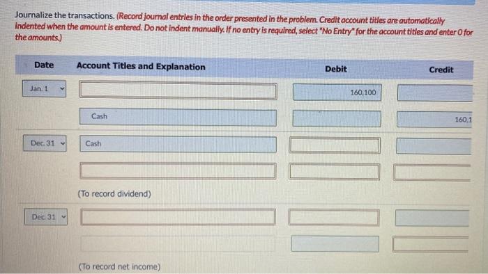problem B On January 1, Cullumber Corporation purchased a 25\% equity investment
