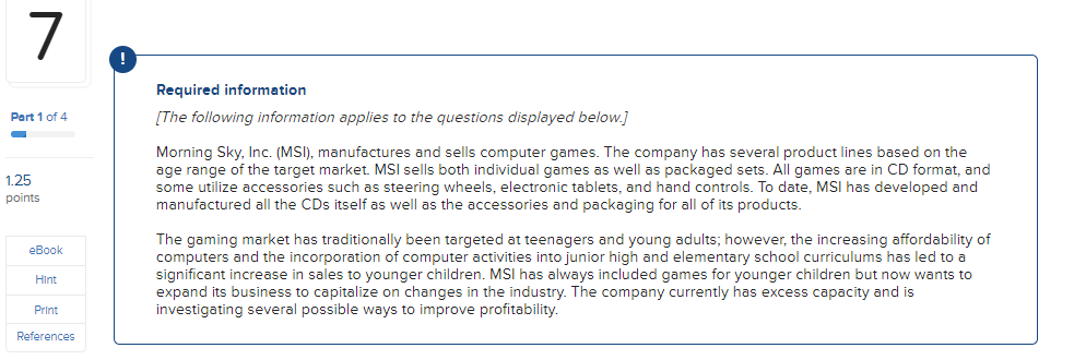 7-10 are all connected. need help please 7 Required information (The following