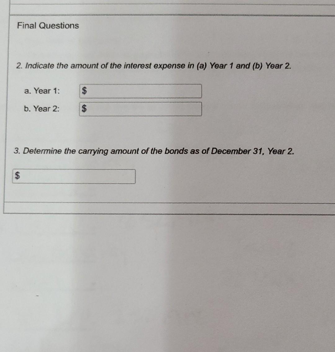 Winklevoss Inc., whose fiscal year is the calendar year: Year 1 740