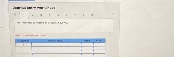 The Polaris Company uses a job-order costing system. The following transactions occurred