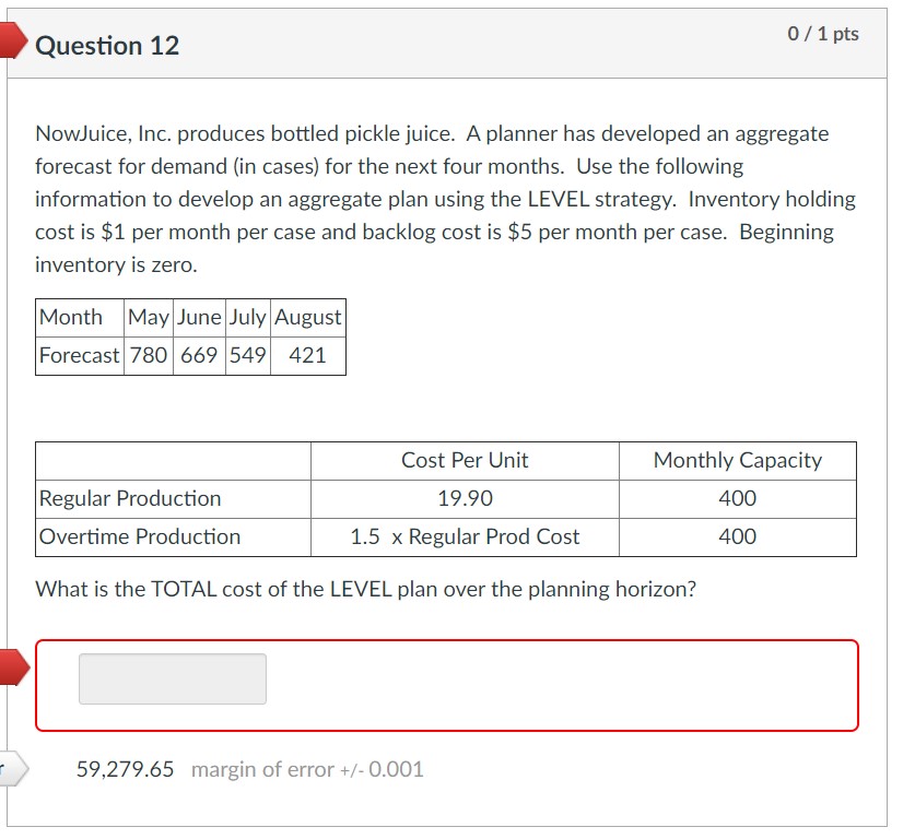 correct answer is 59279.65 please explain how we can get it '