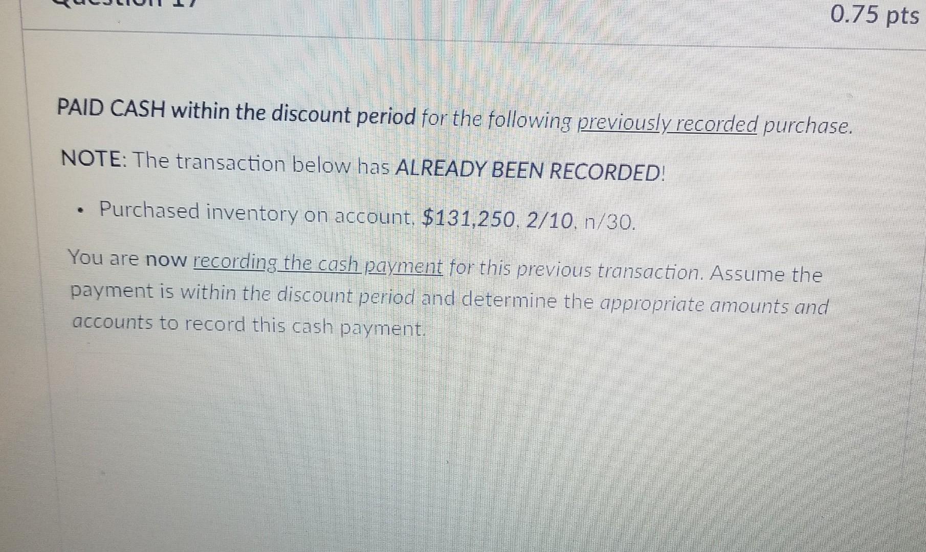 Returns Inventory M Professional Fees Expense B Merchandise Inventory N Cash C