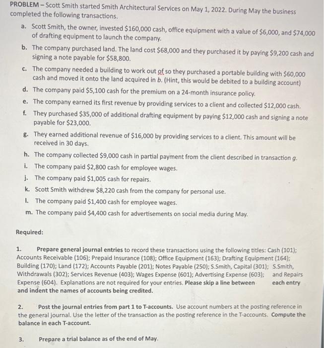 please someone help me understand this and help me solve PROBLEM-Scott