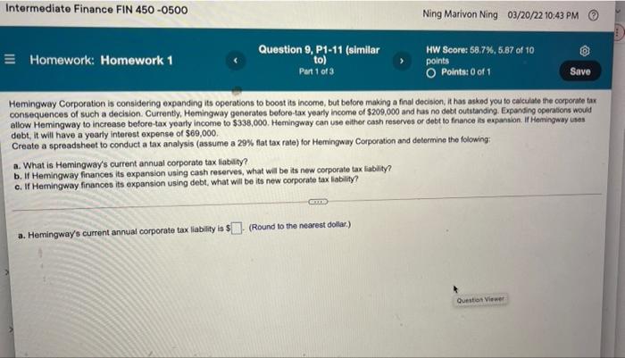 please help me answer this as soon as possible. Intermediate Finance FIN