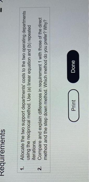 Concord has two support departments-administrative services (AS) and information systems (15)-and two