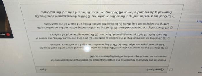 will give thumbs up nes Question 6 6 pts Which of the