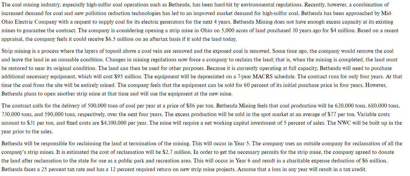 Please show work via excel formulas and calculate net present value. The