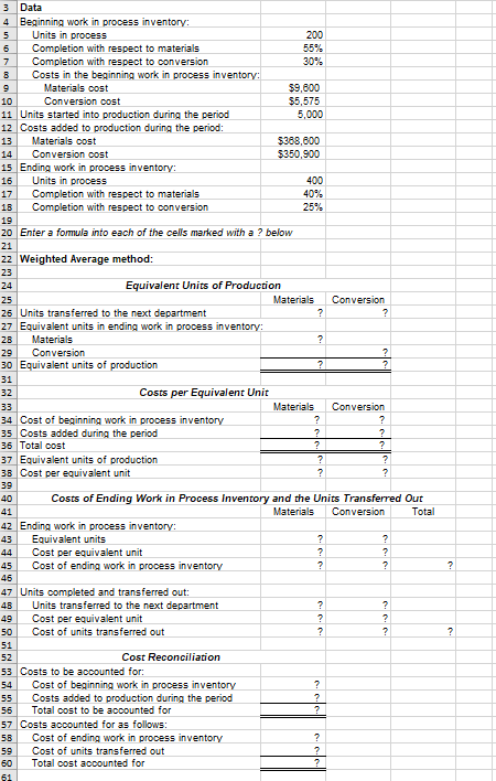 For example, in cell B34 enter the formula "= B9". After entering