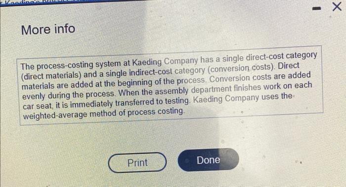 equivalent unit. Begin by summarizing the total assimbly department costs for October