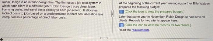 HELPPP!! Data table Data table Requirements 1. Compute Robin Design's predetermined indirect