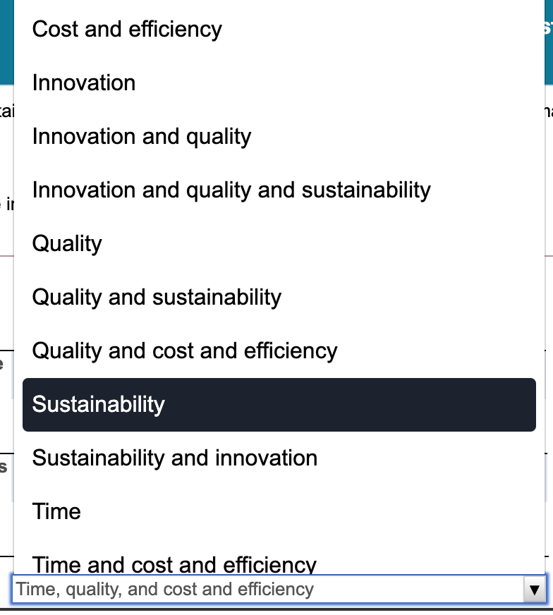 each of the above factors to the key success factors that are
