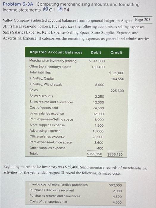 help please, ill make sure to leave a like! Problem 5-3A Computing