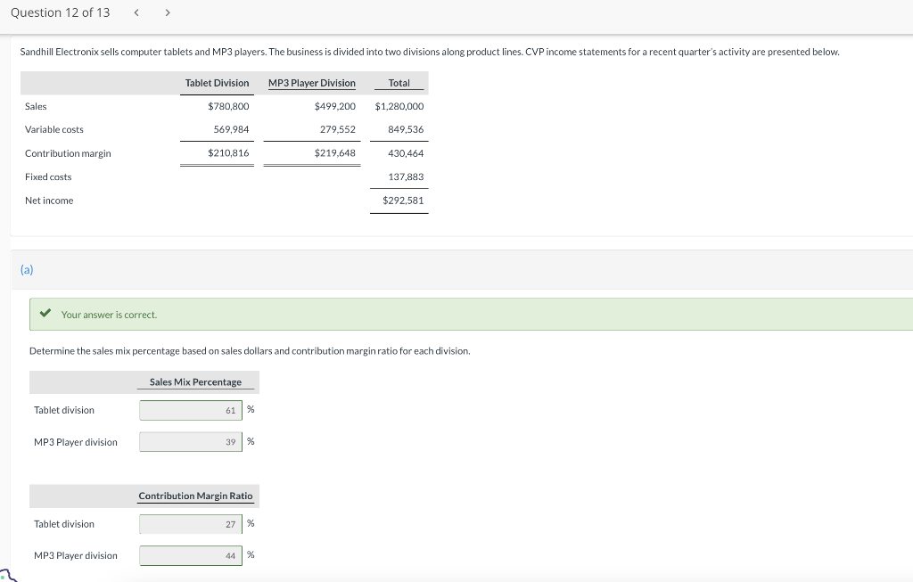 ACCOUNTING HOMEWORK PLEASE HELP. THANK YOU SOOOO MUCH Your answer is correct.