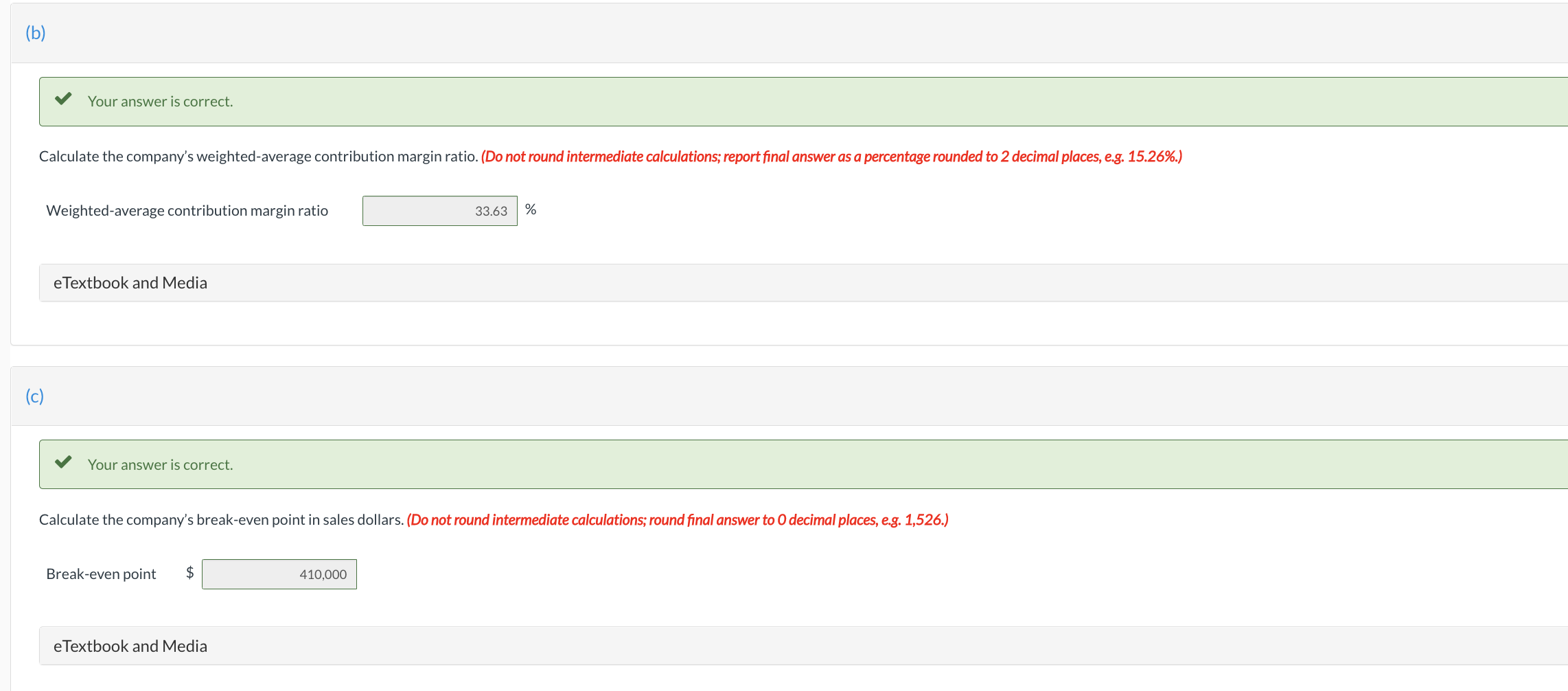 Determine the sales mix percentage based on sales dollars and contribution margin