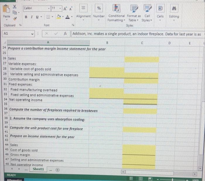 product, an indoor fireplace, and has provided data from last year of