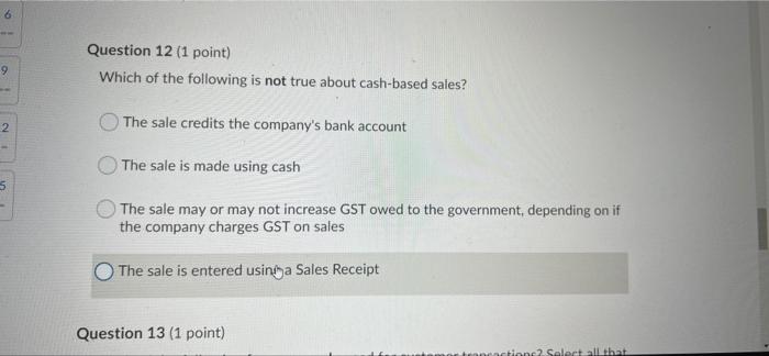 categorize transactions designate investment deposits identify revenue identify revenue Question 6 (1