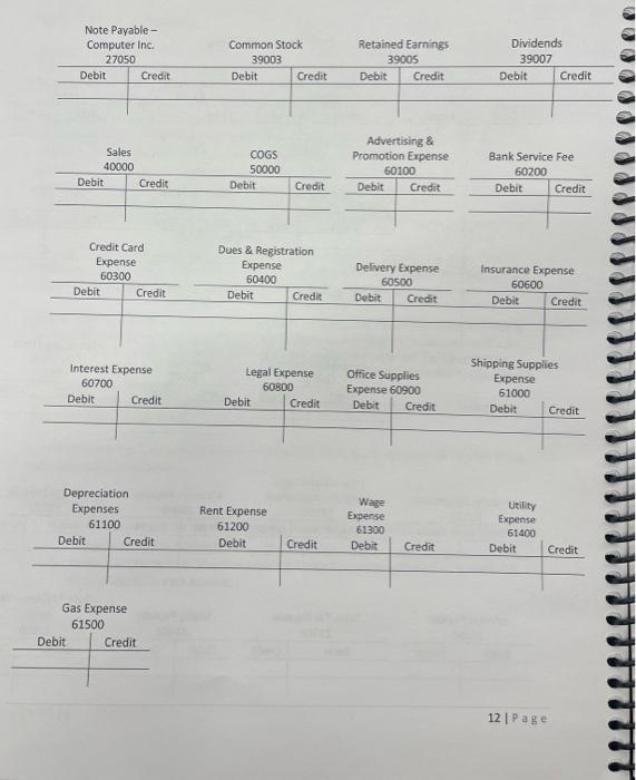 balance in the T-Accounts will be correct. Find the ending balance for