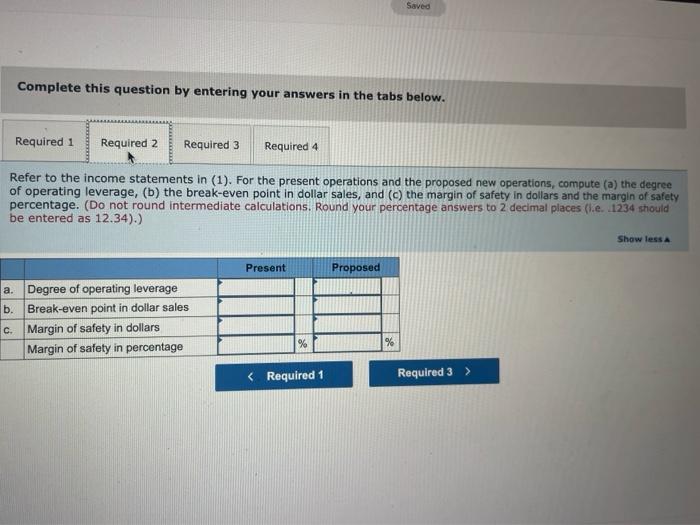 by entering your answers in the tabs below. Required 1 Required 2