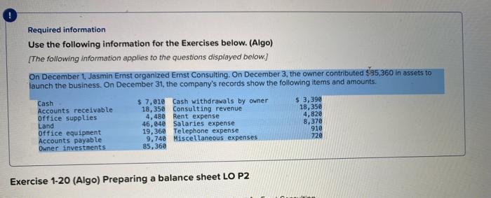 Please answer and explain! All is helpful! Required information Use the following